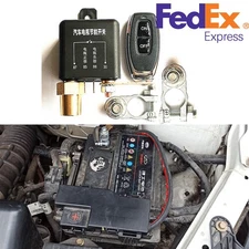 Universal 12V Car Battery Disconnect Relay Remote Control Master Kill Switch US