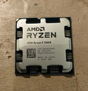 AMD Ryzen 5 7600X AM5 CPU Processor 6 Core Untested Looks New No damage