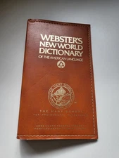 Book Cover FAUX LEATHER  4" × 1 3/8" × 7" for PB Webster's Dictionary