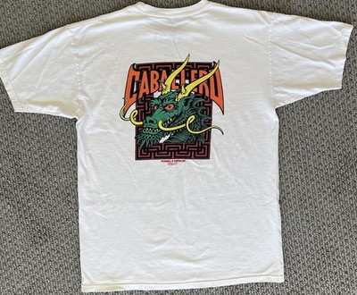 Powell Peralta Steve Caballero Street Dragon Skateboard Medium White T-Shirt