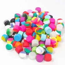 Bringsine 100Pcs 2ml Silicone Wax Containers Non-Stick Multi Use Storage Jars...
