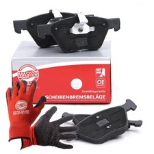 Bremsbeläge+Handschuhe vorne für CHRYSLER CROSSFIRE; MERCEDES CLK, E (W210), SLK