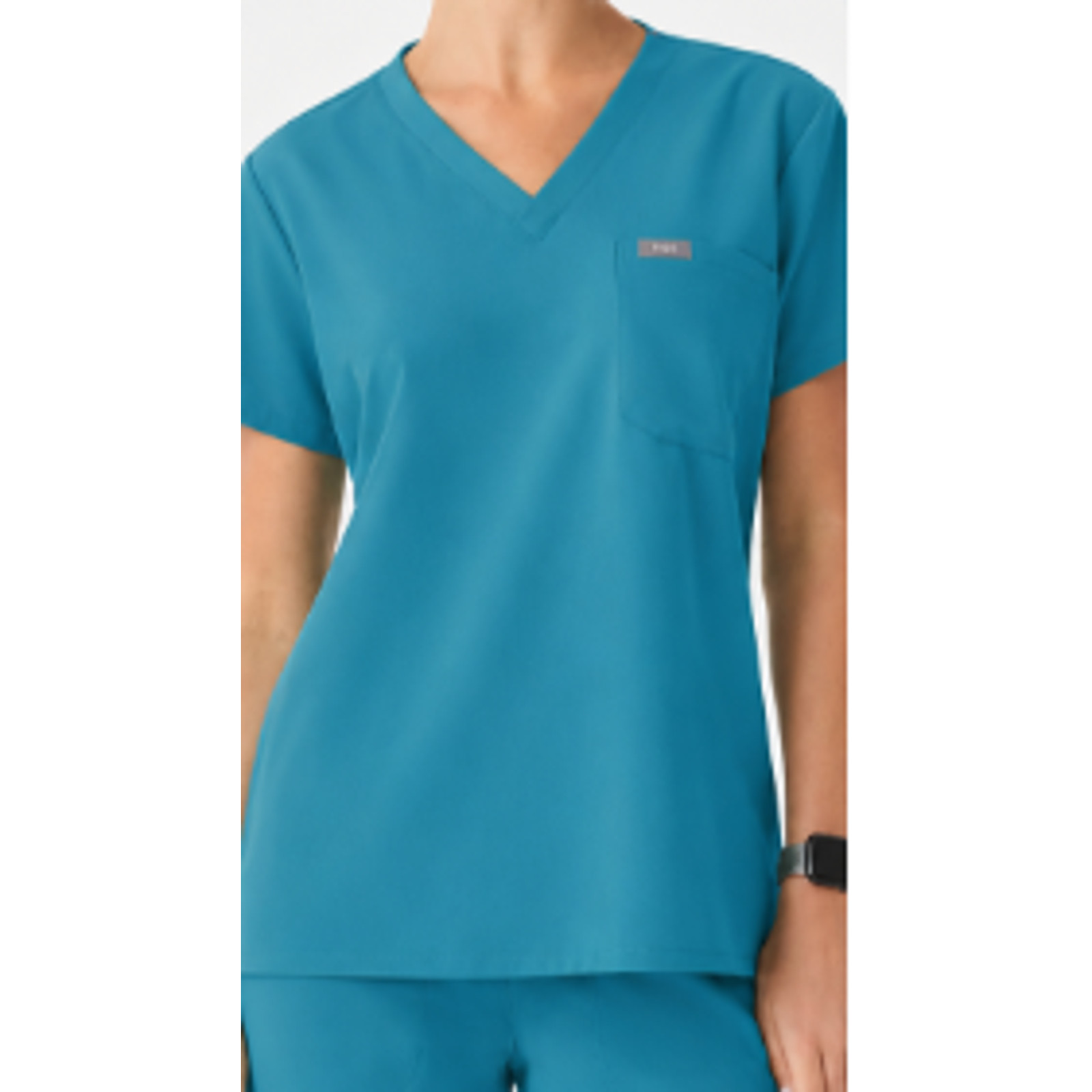 New Fig's Women Catarina Scrub Top Neon Blue, Size Small SOLD OUT
