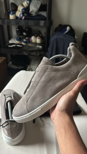 zegna triple stitch sneakers 9