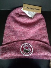 New Burton Snowboarding Beanie Burton Canada Red Color Design Soft...