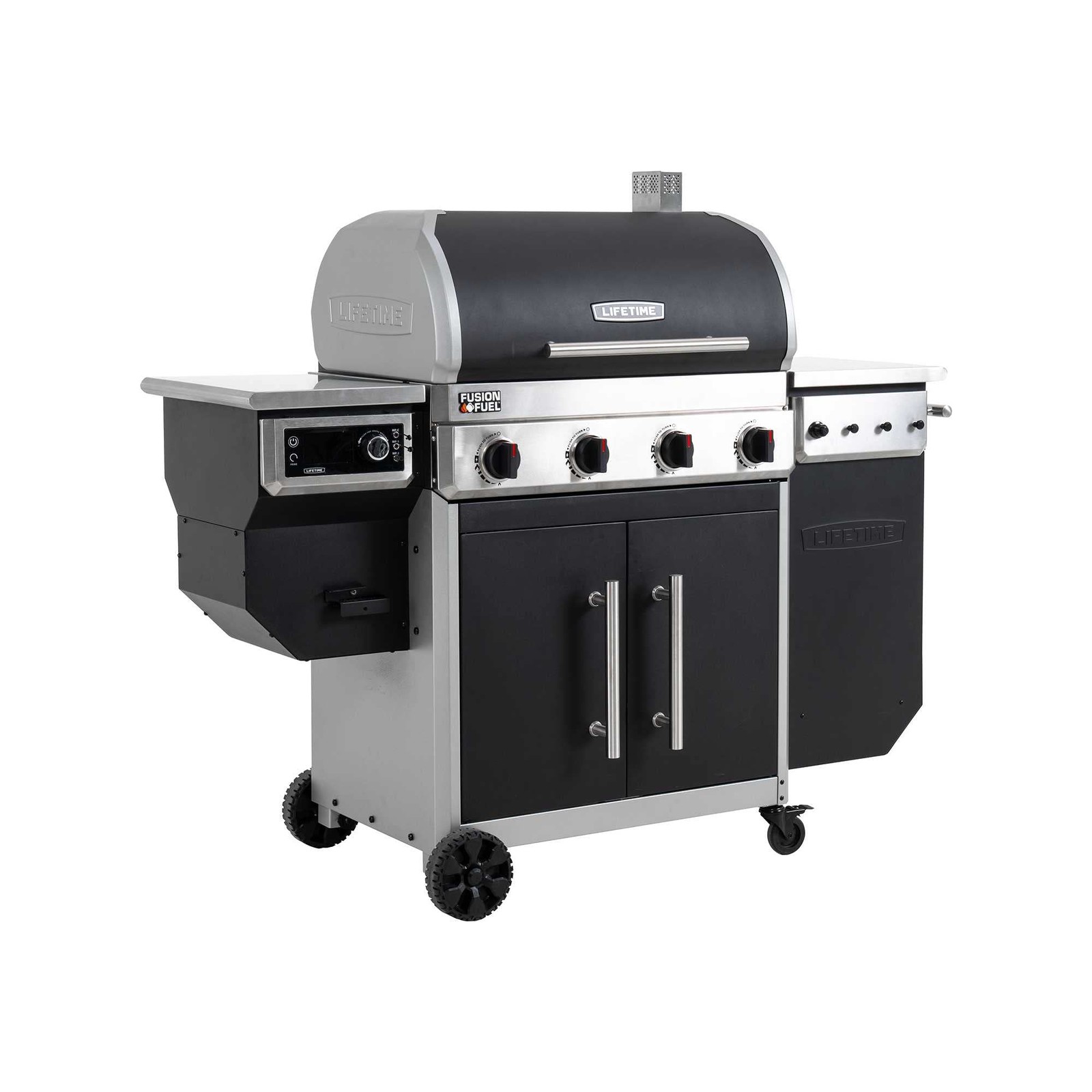 Gas Grill and Wood Pellet Smoker Combo