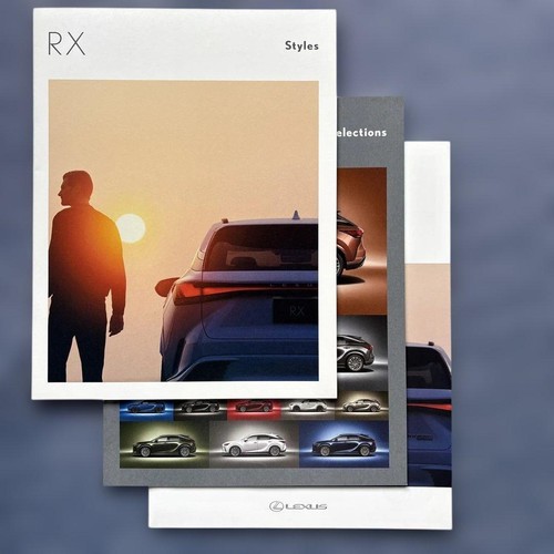 Lexus RX 350 450h+ 500h Sales Brochure Catalog Set Styles Selections ...