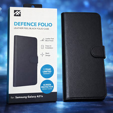 For (Samsung Galaxy A21S) ZAGG Defence Folio Case Wallet Flip Stand Book Cover