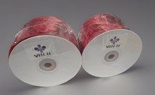Set of 2- MEEDEE Crushed Red Velvet Wired Ribbon 2-1/2 inch 10 Yards Decorative