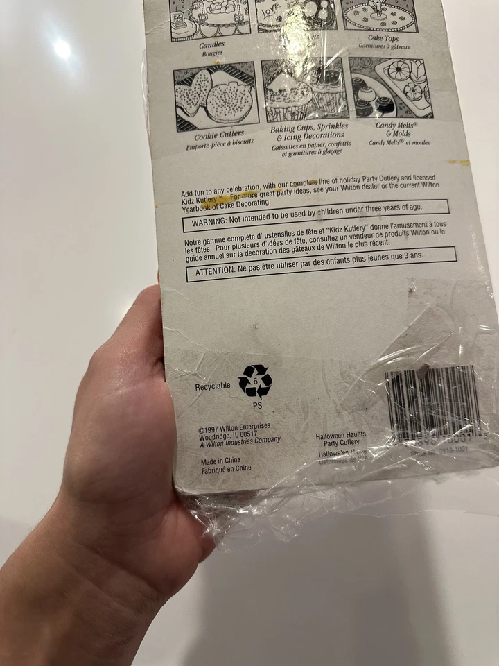 1997 Vintage Halloween Wilton Party Cutlery Set Orange Utensils Retro - Image 4 of 4