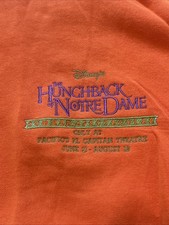 Vintage Disney Hunchback Of Notre Dame Summer Spectacular Sweatshirt XL Rare