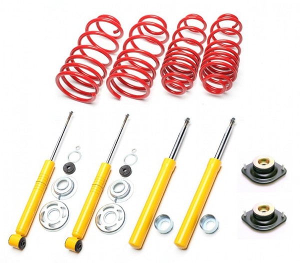 TA Technix Sportfahrwerk 80/60Mm + 2 Domlager +2 WÄLzlager Vorne VW Golf 1-image