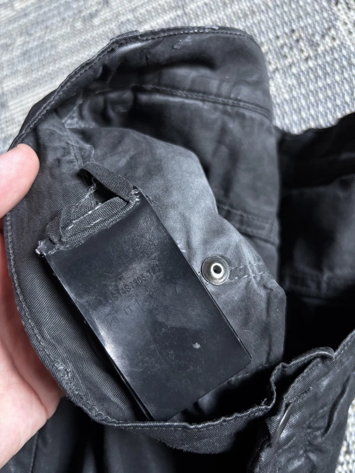 Rick Owens DRKSHDW Torrence Cropped Waxed Jeans Black Size 28 - Image 4 of 4