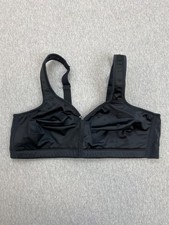 Breezies Bra Womens 36C Black Full Coverage Signature Shine Unlined Wireless