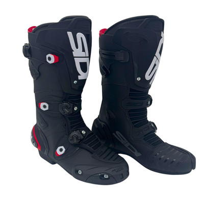 Sidi Mag 1 Black Schwarz Motorrad Motorrad Stiefel Schwarz Schwarz