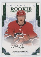 2017 Upper Deck Artifacts Rookie Redemptions Emerald 56/99 Janne Kuokkanen 05cr
