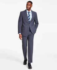 Nautica Men's Charcoal Solid Modern Fit Bi Stretch Suit 42 R 36 x 31 ymr1126