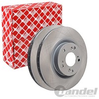 2X febi Bremsscheiben Ø299Mm Vorne Passend FÜR Honda Civic CR-V
