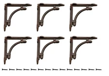 6 Small Cast Iron Shelf Brackets Corbels 4 3/8 X /