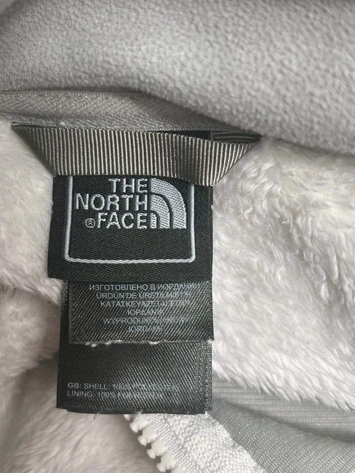 Chaqueta polar The North Face para mujer M blanca rosa cremallera completa conciencia sobre el cáncer de mama Foto 3 de 4