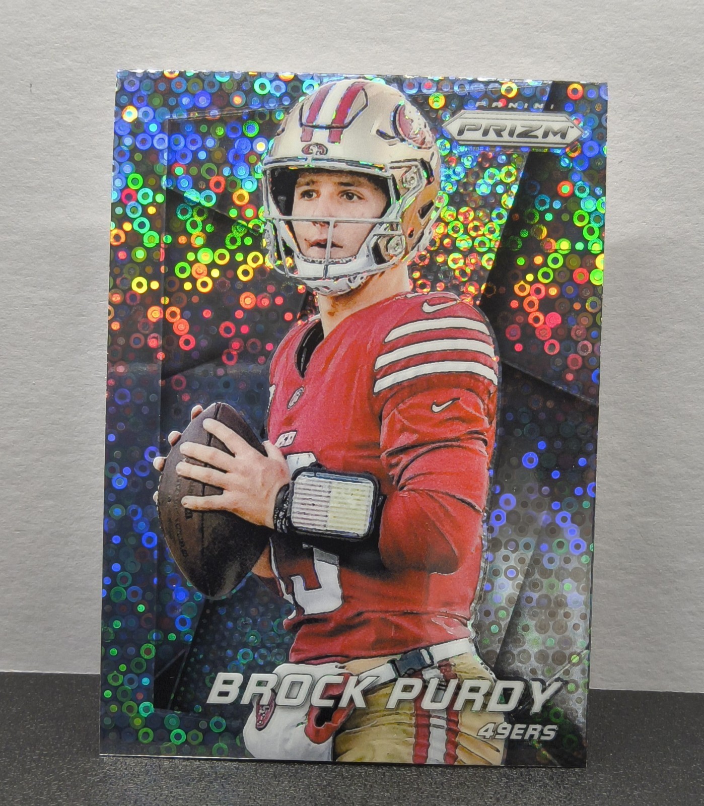 2024 Panini Prizm No Huddle BROCK PURDY SILVER DISCO PRIZM FLASHBACK #10 49ers