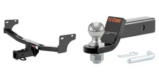 CURT Trailer Hitch Tow Kit Class 3 Receiver, 2in Ball Mount, Pin & Clip #13081