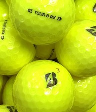 12 pk Bridgestone Tour B RX Golf Balls / Yellow/ Premium AAA Used w/Mesh Bag