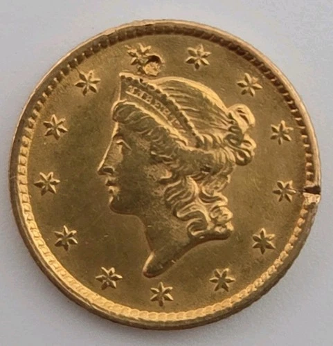 1853-P Gold Dollar — photo from the most recent tracked eBay sale