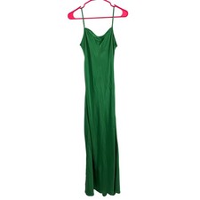 PISTOLA Dress Size Extra Small NWT Mari Slip Satin Kelly Green Adjustable Straps