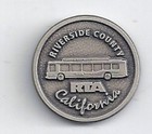 Rta Riverside County-Riverside, California Transit Token Ca 705 D
