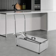 55L 370W Fryer Oil Filter Cart Machine Commercial Cooking Oil Filtration System