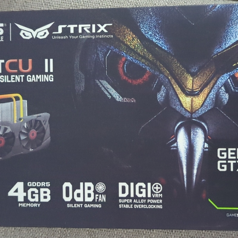 ASUS Strix NVIDIA GeForce 9800 GTX 4GB GDDR5 Silent Gaming Graphics Card