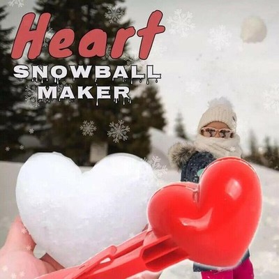 Herz Schnee Ball Maker Kinder Außen Sand Form Schneeball Spielzeug Werkzeug