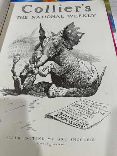 1905 Nov 4 COLLIER'S MAGAZINE - MAXFIELD PARRISH COV - Complete magazine-NF - Picture 3 of 8
