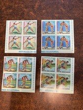 Guinée Equatoriale feuillet 16 timbres  Sports Neuf Sans Charnière