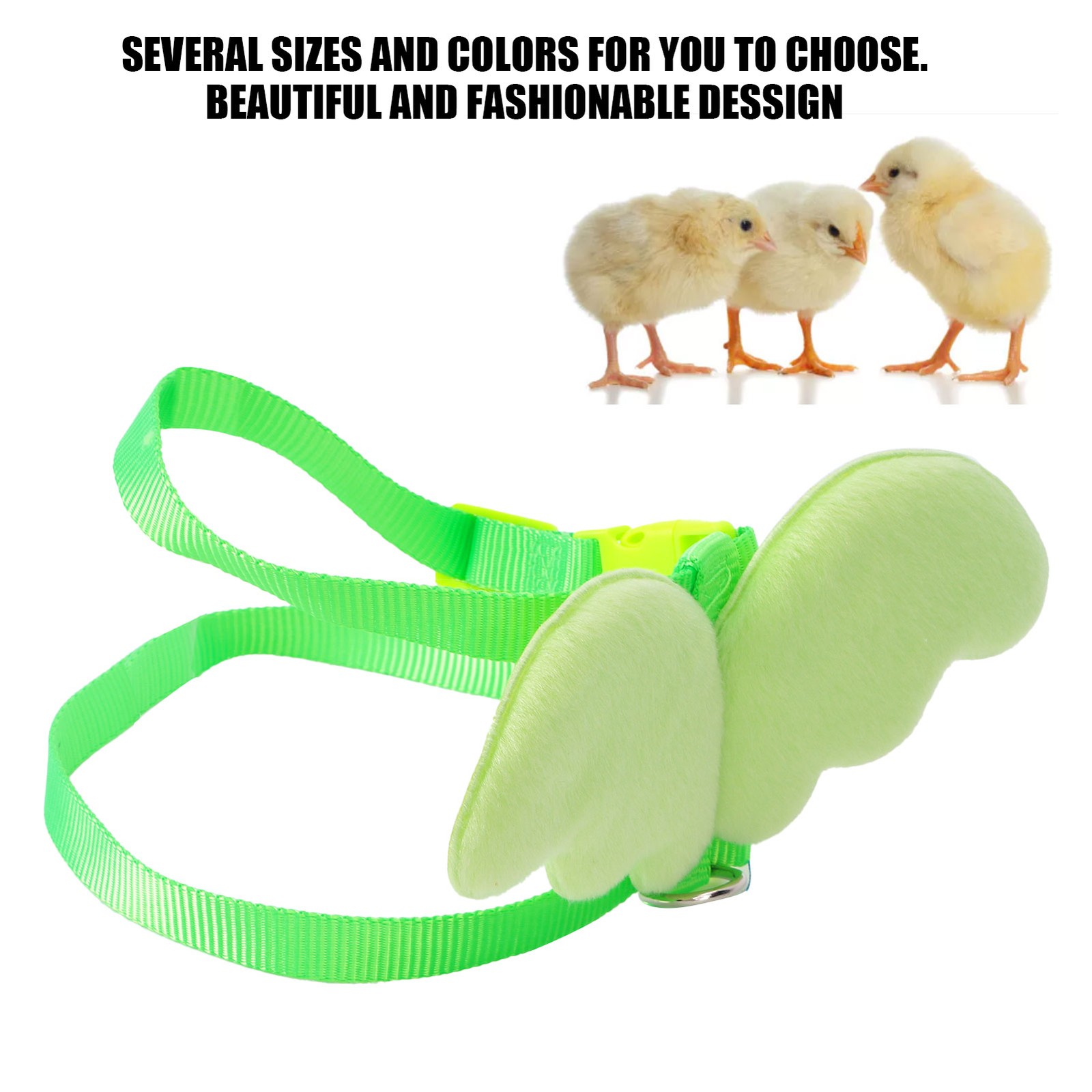 (Green XS)Duck Harness Leash Outdoor Walking Leash Adjustable Harness For ▪