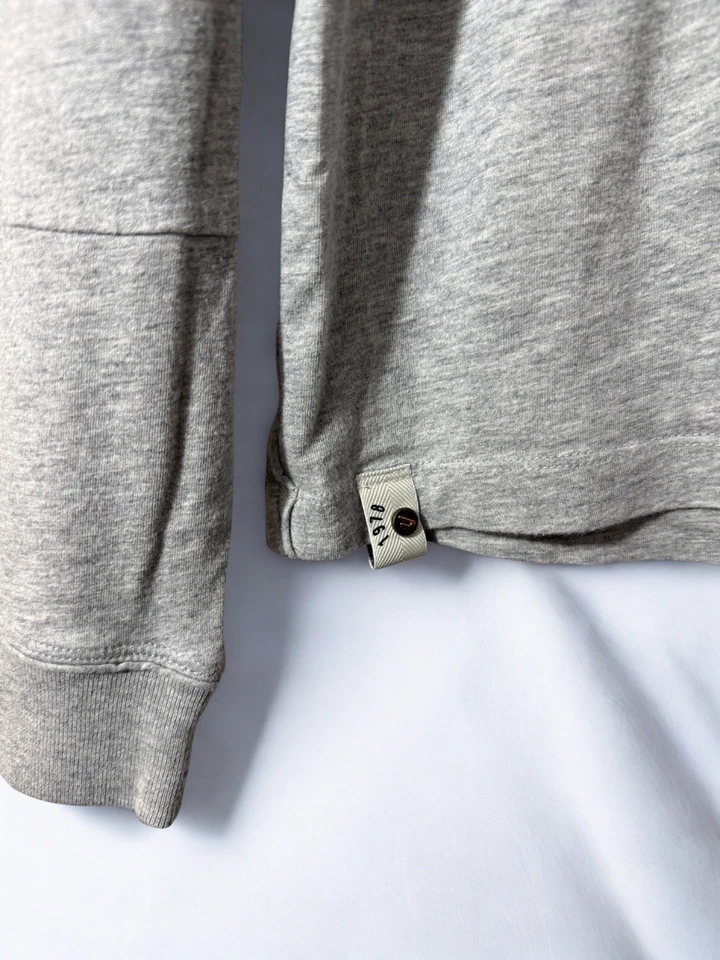 Diesel 1978 серый пуловер рубашка, длинным рукавом, v-образным вырезом, размер большой - Изображение 4 из 4