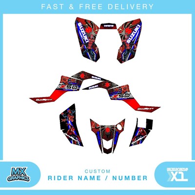 FÜR SUZUKI LTZ 50 2006-2018 INDIVIDUELLE GRAFIK ATV QUAD MX AUFKLEBER DECALS LTZ50
