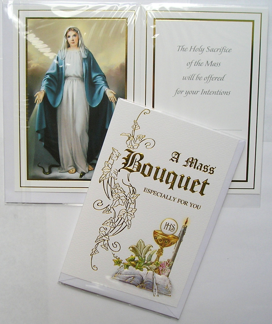 Deluxe A Mass Bouquet Especially for You Card with Insert & Verse Catholic 20137