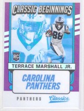 TERRACE MARSHALL JR 2021 PANINI CLASSICS BEGINNINGS PURPLE OPTICHROME RC #D 5/25