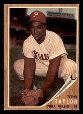 1962 Topps #77 Tony Taylor Philadelphia Phillies EX
