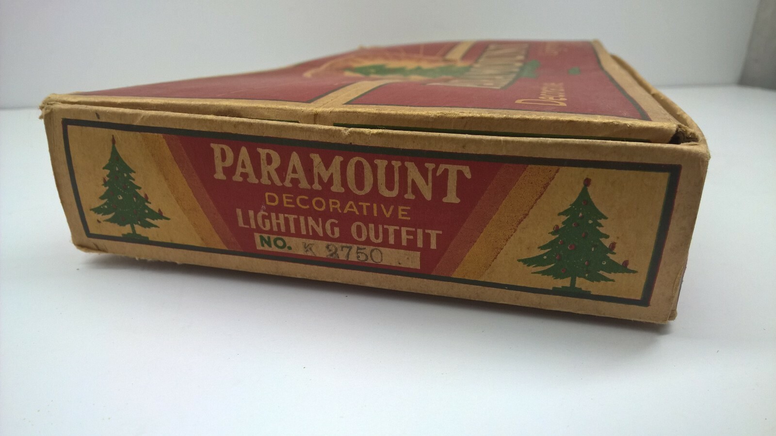 Vintage Paramount Christmas Lights Works 7 String Light Set Original
