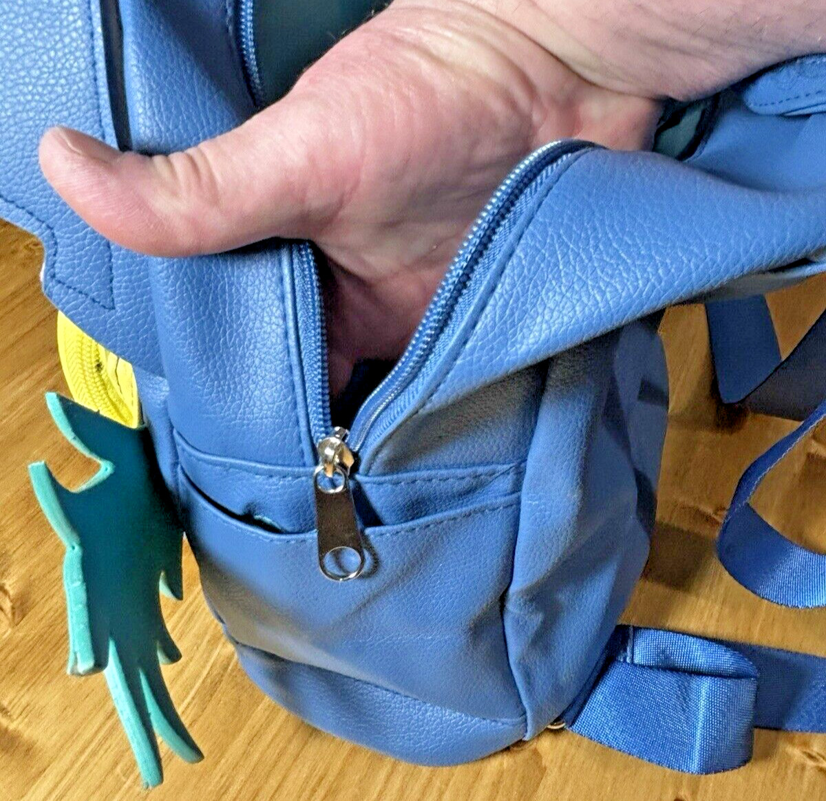 Disney Stitch Blue Pineapple Mini Backpack & Zipp… - image 8