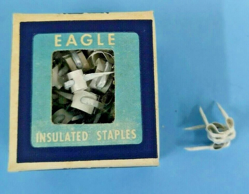 40-PK ACERO Campana Alambre GRAPAS AISLADAS Blanco Nº 5 Águila 1/8" MSW-1540 NUEVO # 264 Foto 4 de 4