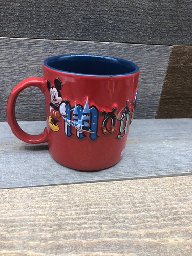 Walt Disney World Magic Kingdom tazza caffè 3D in rilievo jumbo Topolino - Foto 1 di 6