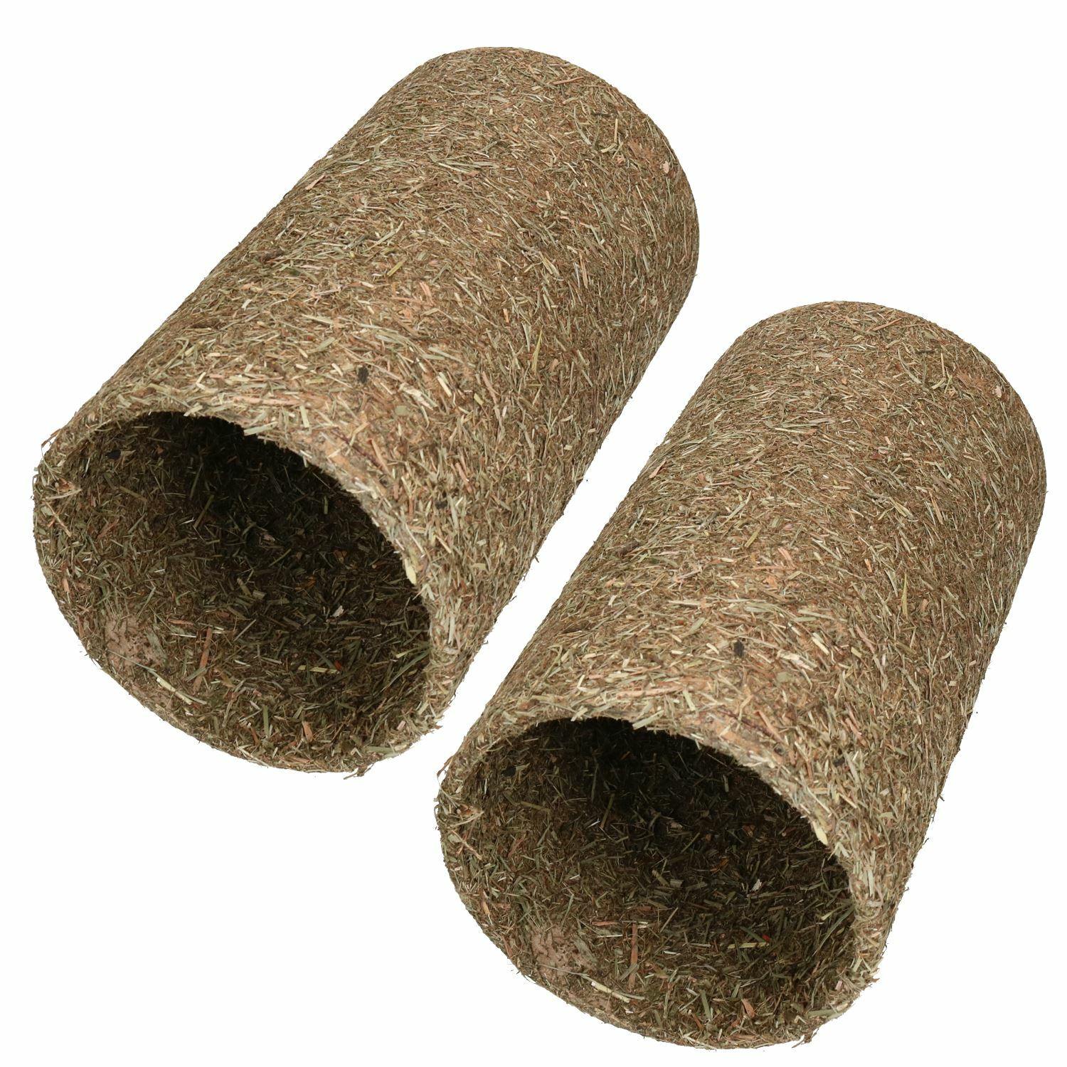 Small Pet Guinea Pig Naturals Treat Hay 'n' Hide Meadow Tunnel15x15x25cm 2pk