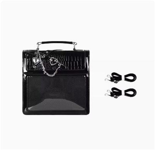 Damen Lolita Mädchen Gothic ItaBag Shouder Crossbody Taschen Transparent Handtasche Geschenk - Bild 25 von 29