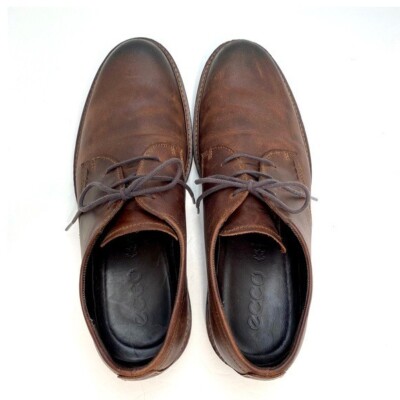 ECCO Kenton Plain Toe Tie Oxford Shoes in Dark Clay Brown Size 11 / 45 Ecco Kenton Men main image 3