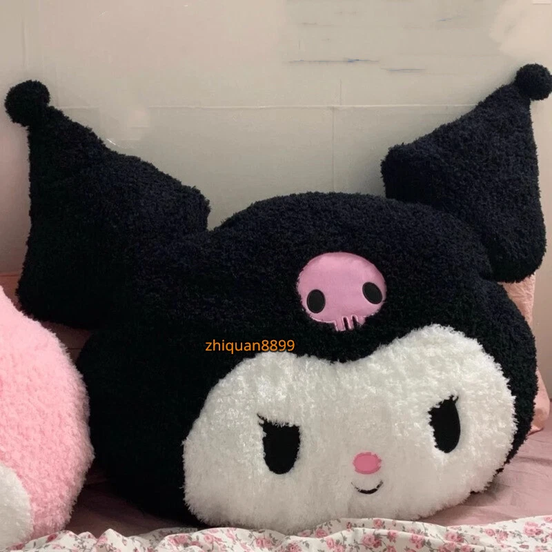 Almohada de felpa Kuromi muñeca de peluche juguete Kawaii dormitorio peluche cojín regalo regalo Foto 4 de 4