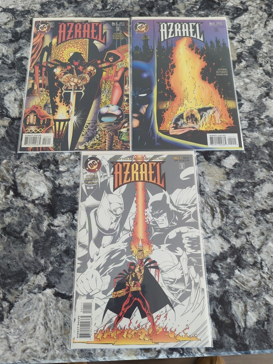 Azrael #1-3 Set (1995, DC) 2 VF/NM Jean Paul Valley Batman Denny O